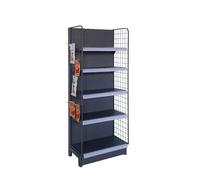 Pratici scaffali a parete per vendita al dettaglio - Scaffali versatili per negozi di alimentari e supermercati - Scaffalature a griglia per una nizzazione efficiente del prodotto e visibilità