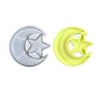 Pratici stampi in silicone flessibili per cuscinetti a forma di stella e luna, accessorio portatile, storia delle esigenze artigianali, aziende domestiche