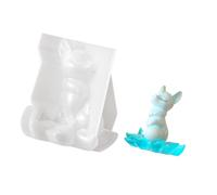 Pratici stampi per statuette a forma di volpi per desktop, modello 1 | Stampo multifunzionale in silicone per resina epossidica, adatto per progetti di decorazione della casa