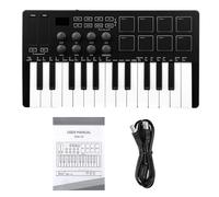 Pratico 25 Controller Tastiera con Feel Music Production Controller Adatto per Produttori Esterni Illuminazione Tastiera