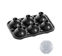 Pratico 6 Maker Palla Ghiaccio Con Dettaglio Inciso Per Cristalli Come Cubetti Per Baristi E Intrattenitori Che Salvano I Cubi Cubi Con Motivo