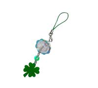 Pratico Acrilico Clovers Foglia Catena Mobile Con Crisps Suono Accessorio Portatile Buona Fortuna Fascino Per Le Donne Alla Moda