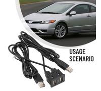 Pratico Adattatore Prolunga USB 150CM Installazione Diretta Doppia AUX USB