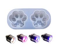 Pratico amore per lampadina a forma di zampa stampi in silicone fatti a mano facile da rilasciare nessun residuo per portachiavi che rende multifunzione Love Paw lampadina stampo in silicone per