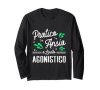 Pratico Ansia a Livello Agonistico Divertente Ironica Maglia a Manica