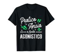 Pratico Ansia a Livello Agonistico Divertente Ironica Maglietta