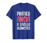Pratico Ansia A Livello Agonistico Maglietta, Uomo, Blu Reale, L