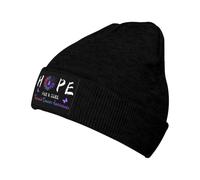 Pratico Berretto Invernali Hope for A Thyroid Cancer Awareness Flower Berretto Beanie Calda Teschio Cappello per Sci Uomo Correre