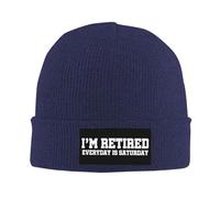 Pratico Berretto Running I'm Retired Everyday is Saturday Berretto Beanie Unisex Cappello Lavorato per Uomo All'aperto Donna