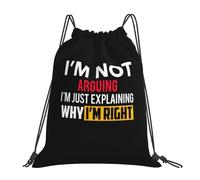 Pratico Borsa da Nuoto I'm Not Arguing I'm Just Explaining Why I'm Right Unisex Borsa da Viaggio 36x42cm per Viaggi,Viaggi Brevi,Camping