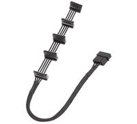 Pratico Cavo Alimentazione a 5 Porte Da 4 Pin a 15 Pin Cavo 18 AWG Per Disco Rigido Server PC Installazione Semplice Accessori Cavo Alimentazione Gabbia Per Disco Rigido Del Server