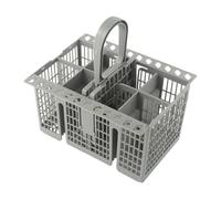 Pratico cestello for posate compatibile con Bauknecht compatibile con Indesit compatibile con lavastoviglie Hotpoint grigio manico staccabile facile da pulire