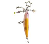 Pratico ciondolo a forma di pesce, portachiavi di ornamento alla moda, con texture, ciondolo perfetto per l'uso quotidiano e per feste, ecc