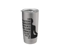 Pratico Compassione e Mindfulness con Ironia Bicchiere termico in acciaio inox doppia parete