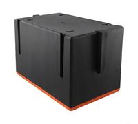 Pratico contenitore per attrezzi da parete per componenti e accessori, design compatto (4 griglie arancione)