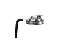 Pratico coperchio in acciaio inox con maniglia laterale e guarnizione in gomma perimetrale per il trasporto delle fuoriuscite (nero)