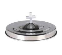 Pratico coperchio per tazza per comunione a 40 fori, materiali resistenti alla corrosione, perfetto per cerimonie di servizio esigenze in acciaio antiruggine coperchio per utensili da culto