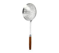 Pratico cucchiaio scanalato con grande ciotola in acciaio schiumarola cucchiaio per scolare e friggere utensili da cucina in metallo filo filo utensile da cucina