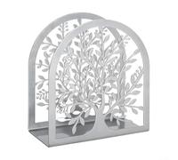 Pratico dispenser di tovaglioli in metallo per cucina, tavolino da caffè, uso semplificato per servire in case e luoghi di ospitalità (argento)