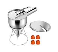 Pratico dispenser per pastella per pancake, 1200 ml, in acciaio inox, adatto per cuocere cupcake, torte, accessori da cucina casalinga