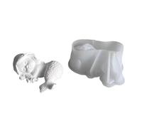 Pratico e robusto stampo in silicone accessorio per forniture artigianali adorabili sirene figurine in resina e gesso materiali decorazione per feste stampo