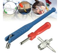 Pratico Estrattore Valvola Pneumatici Camion Rimozione Ricambio Set Integrato