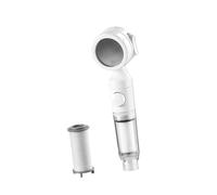 Pratico filtro per doccia portatile con migliora la pressione dell'acqua in ABS, rimuove il cloro per risparmiare acqua sulla pelle sensibile