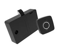 Pratico Gabinetto di impronte digitali della mobilia di legno con la chiusura automatica e il codice Morses di emergenza sblocca il cassetto intelligente