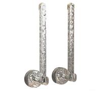 Pratico gancio a ventosa, set da 2 pezzi, per ambienti ricchi di umidità come bagni (argento)