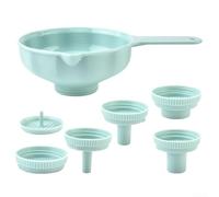Pratico imbuto a bocca larga con sei punte compatibili per maneggiare sostanze liquide e spesse nella cucina quotidiana