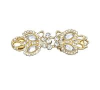 Pratico maglione di fissaggio strass abbigliamento collare clip cardigan fibbia di collegamento gioielli per donne ragazze, Style C, Acciaio inossidabile