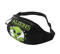 Pratico Marsupi Da Donna Aliens Don'T Believe In You Either Tattico Marsupi Con Foro Per Auricolari Waist Bag Per Donna Fitness Concerti 14X35Cm