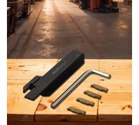 Pratico MGEHR1616 Portautensili 3 con 4 inserti in carburo per taglio ad alta ve