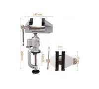 Pratico Morsetto da Banco Girevole 360 Visiere Supporto Smerigliatrice per Trapa