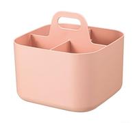 Pratico organizer impilabile con manico per un utilizzo efficiente dello spazio (rosa)