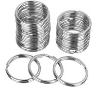Pratico organizer per chiavi, set di portachiavi in nichel resistenti per un accesso senza problemi, anelli portachiavi divisi da 25 mm colo