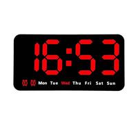 Pratico orologio display LED con doppio alimentatore e display di seconda mano