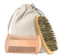 Pratico pacchetto per la cura della barba per gli uomini, strumento di taglio preciso e olio ammorbidente per barba pulita e progettata