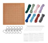 Pratico Pannello Per Nappe Che Recupera Le Superfici Intrecciate Con Istruzioni E Perni Struttura In Legno Perfetto Creare Scheda Progetto Braccialetti.