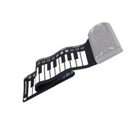 Pratico pianoforte 49 con design pieghevole Connettività USB Altoparlanti integrati Materiali in silicone per pianoforte digitale pieghevole compatto Living