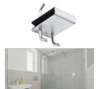 Pratico porta asciugamani e gancio da rasoio con cuscinetto protettivo spugna si