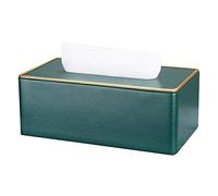 Pratico porta fazzoletti porta fazzoletti, porta fazzoletti, porta tovaglioli, porta asciugamani in finta pelle verde porta fazzoletti porta fazzoletti elegante Royal Car Home porta tovaglioli porta f