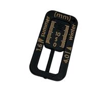 Pratico portachiavi con misuratore profondità in ABS, modello tascabile, valutazione efficiente usura degli pneumatici e accessori per auto per applicazioni multiuso