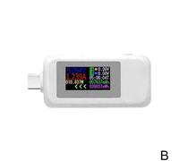 Pratico Potenza Tester Multimetro 1pcs Tipo C Bidirezionale Tester Bianco/Nero