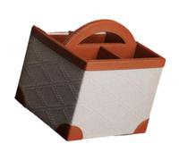 Pratico robusto dispenser di fazzoletti in pelle PU con cassetti per uso soggiorno o ufficio forniture da scrivania organizer scatola