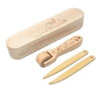 Pratico rullo per cuciture in legno per facile appiattimento tessuto afferra il