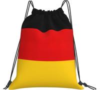 Pratico Sacca Sportiva German Flag Print Resistente Zaino per Bambini 36x42cm per Camping,Scuola,Nuoto