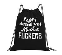 Pratico Sacca Sportiva I Ain't Dead Yet Unisex Borsa da Viaggio 36x42cm per Palestra,Piscina,attività per Bambini