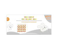 Pratico sacchetto sterilizzatore a vapore per microonde, 16 conti, per biberon e tiralatte per la pulizia dei componenti, allattamento essenziale