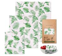 Pratico set di cere d'api per mantenere la freschezza, confezione da 3 pezzi naturali per avvolgere alimenti, forniture da cucina portatili per uso domestico sigillo naturale freschezza